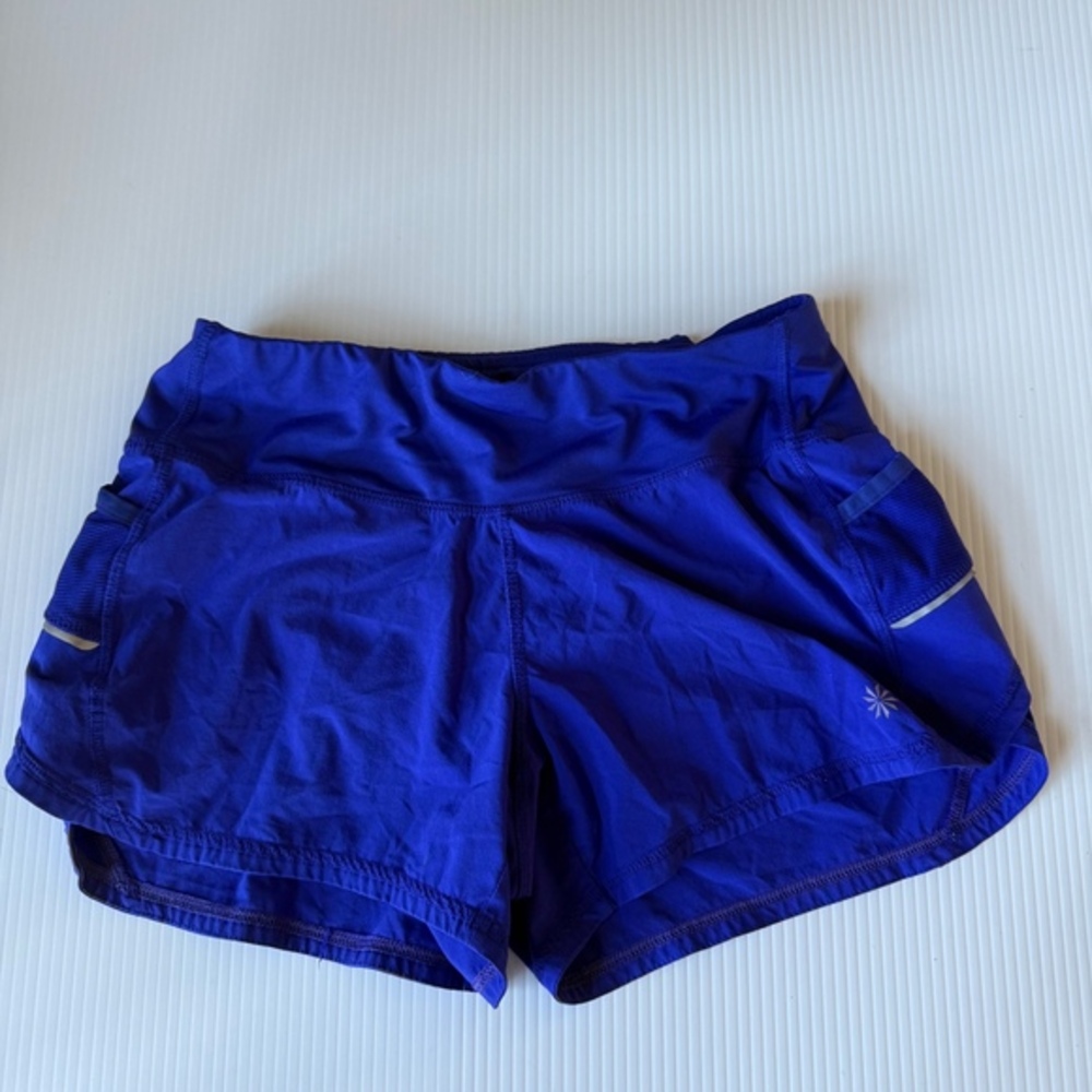 Athleta Running Shorts Side Pocket Athletic Purple XS